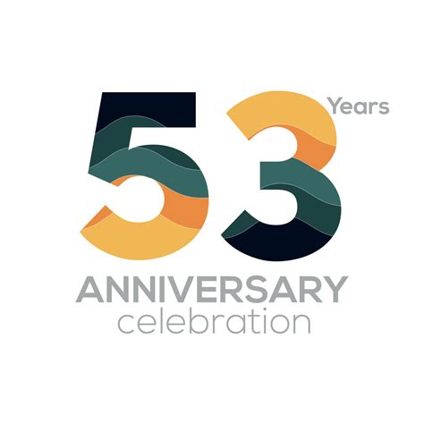 anniversary logo design number  icon vector templateminimalist