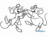 Gus Coloring Jaq Cinderella Pages Disney Dancing Disneyclips Book Printable Funstuff sketch template