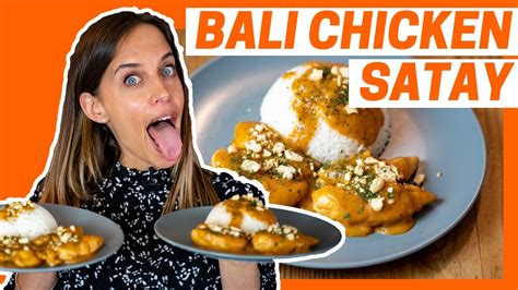 bali chicken satay le poulet aux cacahuetes savoureux youtube