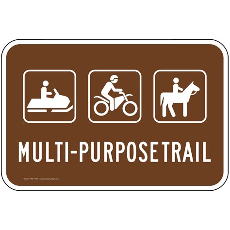 multi purpose trail sign pke  recreation