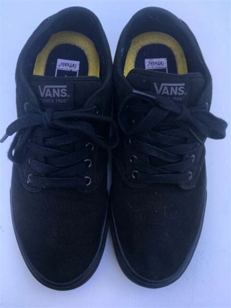 vans ortholite atwood deluxe sneaker mens  black ebay