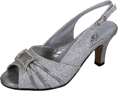 amazoncom wide width silver shoes