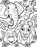 Jungle Animales Selva Dschungeltiere Ausmalbilder Scentos Dibujo Löwe Dschungel Malvorlagen Giraffe Elefant Search Affe sketch template