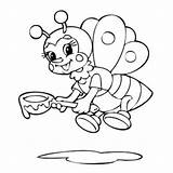 Coloring Bumble Pages Sucker Bee Cute Happy Years Getcolorings Getdrawings Smiling Two Colorings sketch template