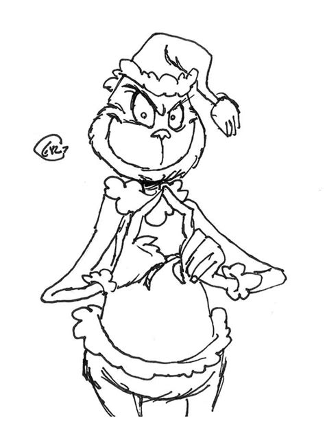 grinch coloring pages