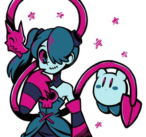 Squigly And Kirby Skullgirls Skullgirls Kirby Team Skull