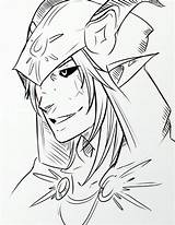 Prince Elf Aaravos sketch template