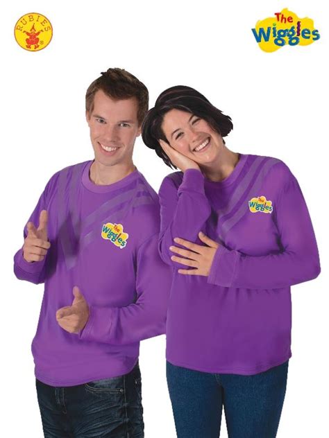 purple wiggle adult costume shirt