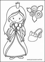 Princesas Dibujos Paracolorear sketch template