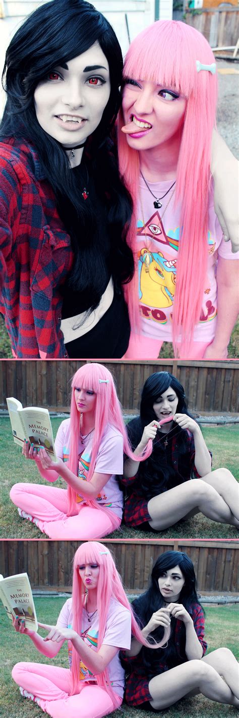Awesome Marceline And Bubblegum Cosplay By Commitsociology Princess