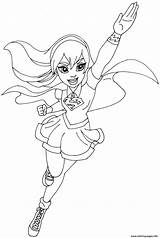 Super Hero Girls Dc Coloring Pages Supergirl Printable Print Book sketch template