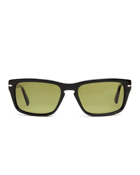 persol film noir edition po3074 s rectangle polarized sunglasses in