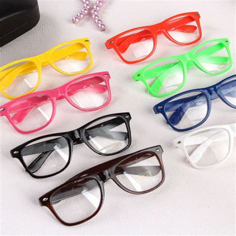 Mayitr 1pc Fashion Nerd Clear Glasses Clear Lens Geek