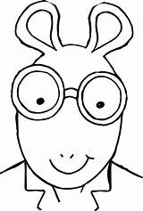 Arthur Coloring Face Wecoloringpage Pages sketch template