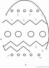Easter Egg Dot Dots Connect Printable Kids Worksheet sketch template