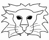 Mask Lion Template Masks Animal Maskers Templates Leeuw Face Visit Kids sketch template