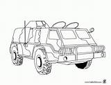 Coloring Jeep Pages Military Army Popular sketch template