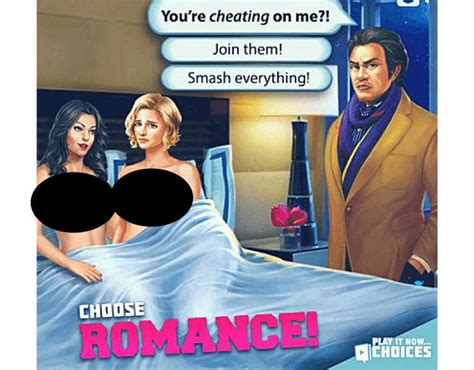 sex scenes abound in choices game found on pinterest