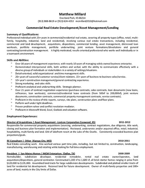 resume templates property manager gif infortant document