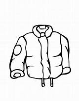 Winter Jacket Coat Coloring Clothes Clipart Kids Pages Draw Clip Line Coats Clothing Printable Cliparts Drawing Colouring Hat Color Cold sketch template