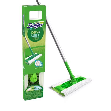 swiffer trousse de depart de nettoyage de plancher tout usage swiffer sweeper dry wet av