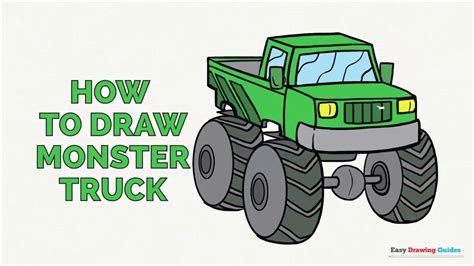 draw  monster truck    easy steps drawing tutorial