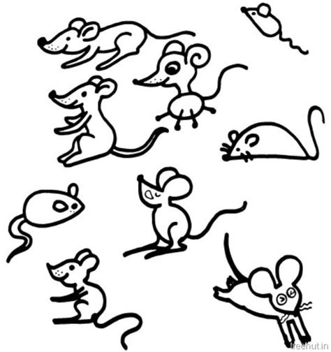 cute mouse coloring pages