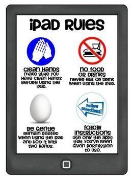 ipad rules poster ipad rules classroom rules digital learning