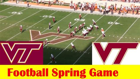 Team White Vs Team Maroon 2022 Virginia Tech Football Spring Game