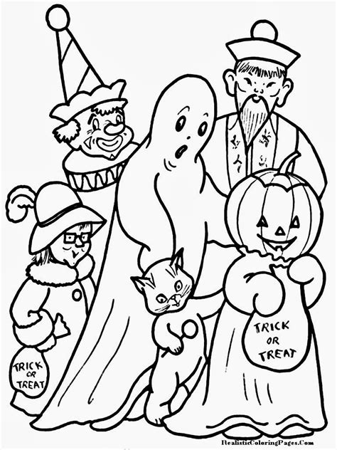 printable easy halloween coloring pages