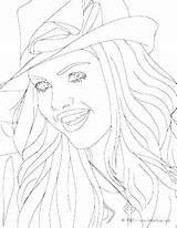 Coloring Pages Demi Lovato Gomez Selena Getdrawings Getcolorings sketch template