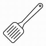 Spatula Bbq Utensil Kitchen Iconfinder sketch template