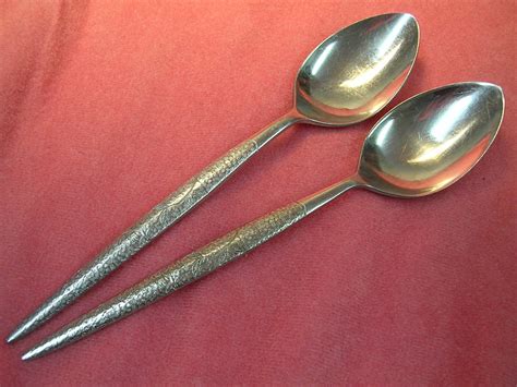 national nasco fleur 2 teaspoons n s stainless flatware silverware