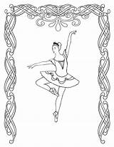 Coloring Ballet Pages Printable Kids sketch template