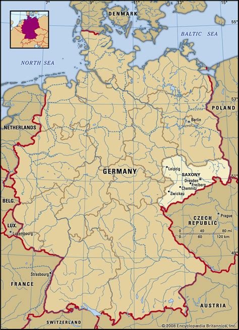saxony history capital map population facts britannica