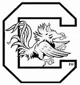 Gamecocks Carolina South Coloring Template Vinyl sketch template