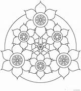 Mandala Coloring Pages Mandalas Easy Flower Printable Kids Color Unique Designs Print Para Patterns Printables Google Abstract Colouring Books Sheets sketch template
