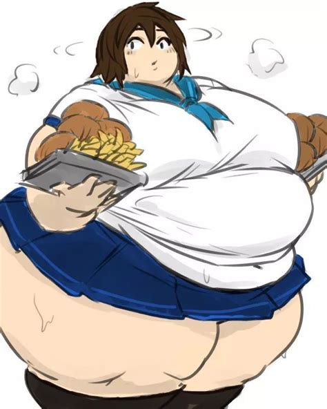 cartoon character weight gain comic