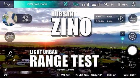 hubsan zino range test      light urban youtube