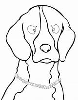 Beagle Coloring Pages Dog Dogs Print Handipoints Clipartbest Easy Popular sketch template
