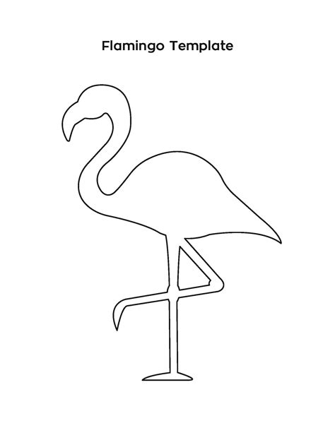 flamingo stencil printable  printable templates