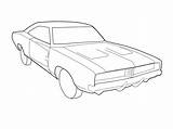 Dodge Charger Coloring Pages 1969 1970 Drawing Car Vector Challenger Clipart Coloriage Colouring Line Muscle Kids Clip Easy Getdrawings Book sketch template