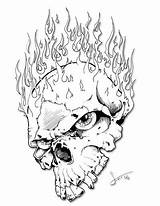 Skull Flame Coloring Pages Flaming Tattoo Skulls Hassified Drawing Deviantart Adult Sugar Tattoos Getdrawings Wallpaper Colouring Choose Board Pencil sketch template