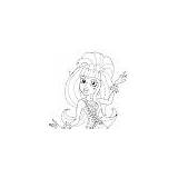 Draculaura Wishes Twyla sketch template