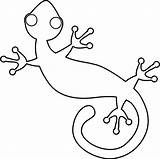 Gecko Aboriginal Crafts sketch template