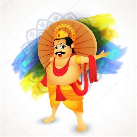 king mahabali  happy onam celebration stock vector image