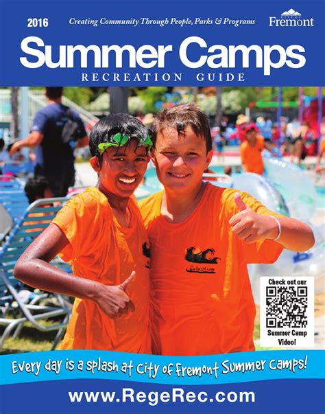 recreation guide summer camps 2016 by city of fremont