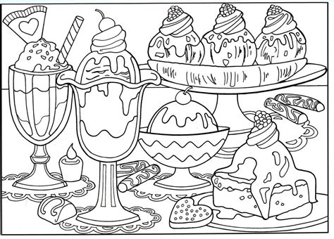 coloring pages food coloring print