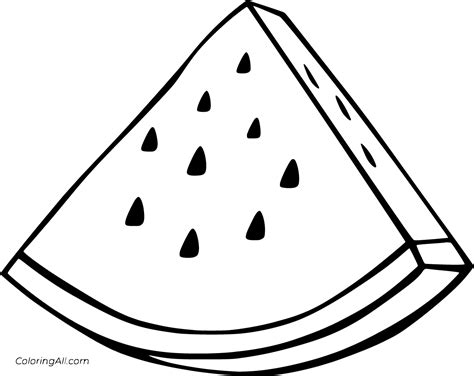 watermelon coloring pages   printables coloringall
