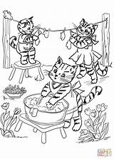 Coloring Kittens Little Three Printable Mittens Pages Lost Their Color Kitten Coloriage Nursery Trois Supercoloring Popular Rhymes Coloringhome Categories sketch template